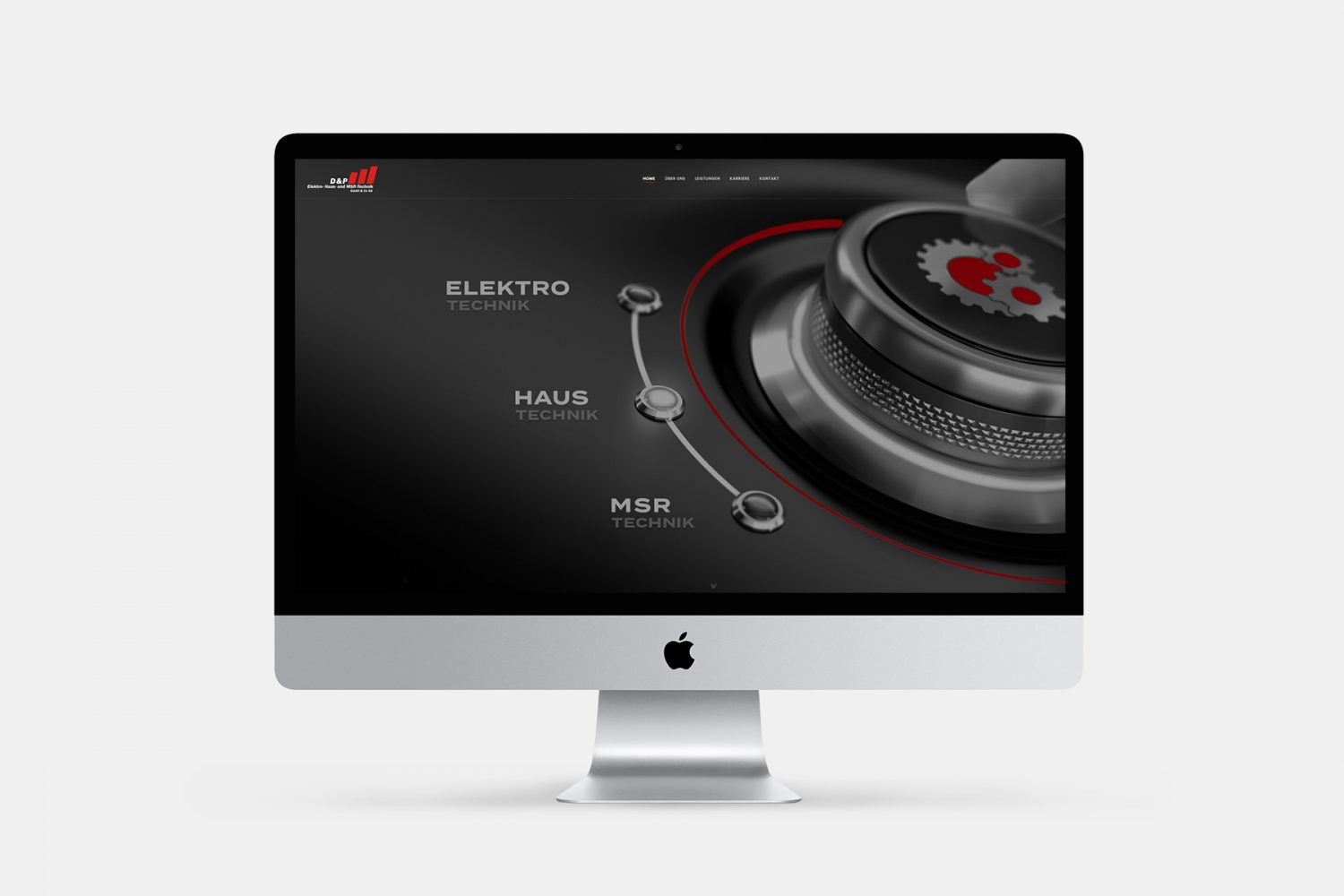 Kundenreferenz D&P Technik Webseite